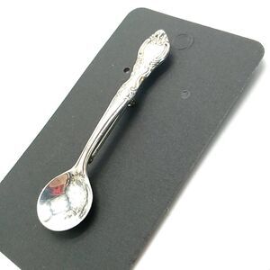 Vintage Sterling Silver Spoon Brooch Pin 2.5"